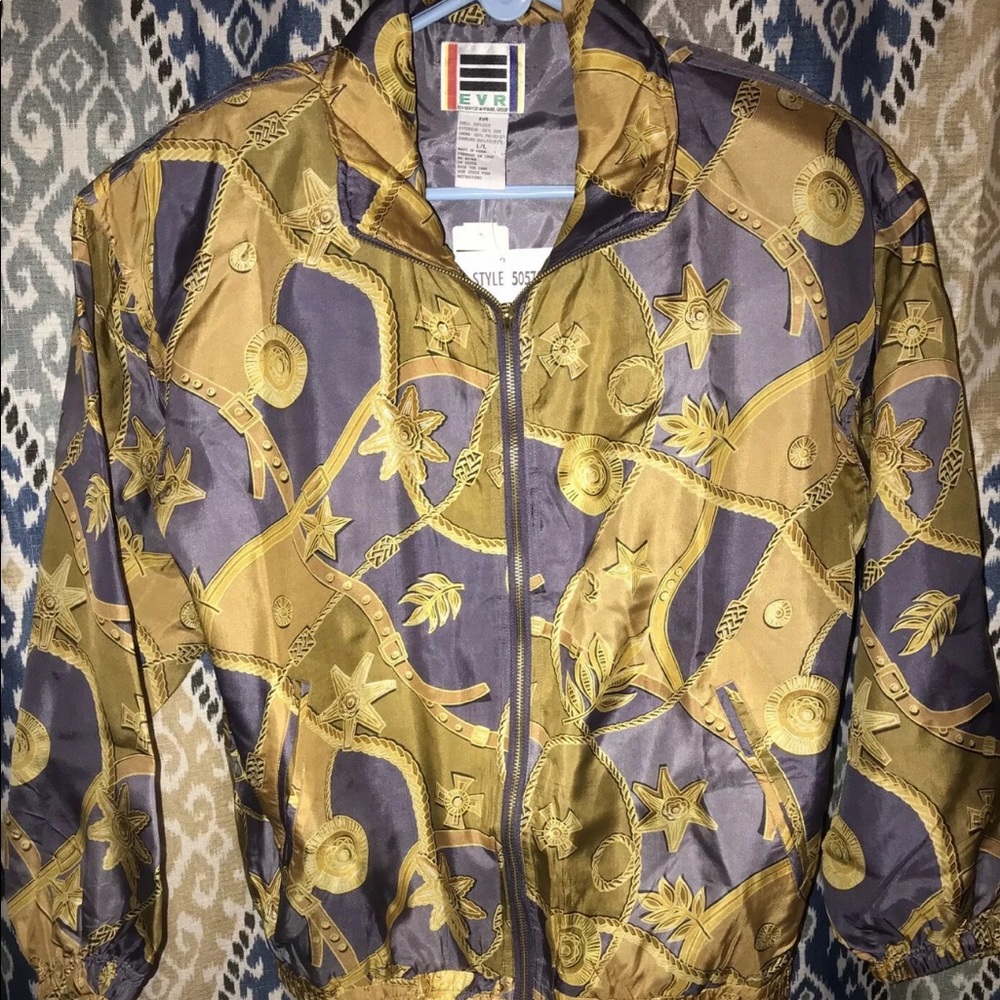 EVR Div ROUSSO APPAREL Group Silk Bomber Jacket